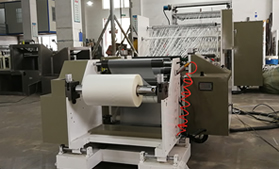 55头拉线分条机应用于包装饮料盒PP内封条纸带电子盖带